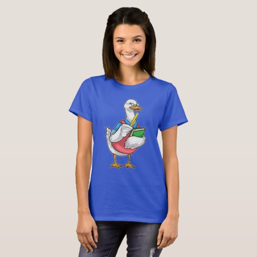 T-shirt Duck Math Teacher Ruler (Devant entier)