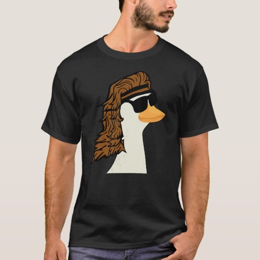 T-shirt Duck Mullet Funny Mullet Haircut (Devant)