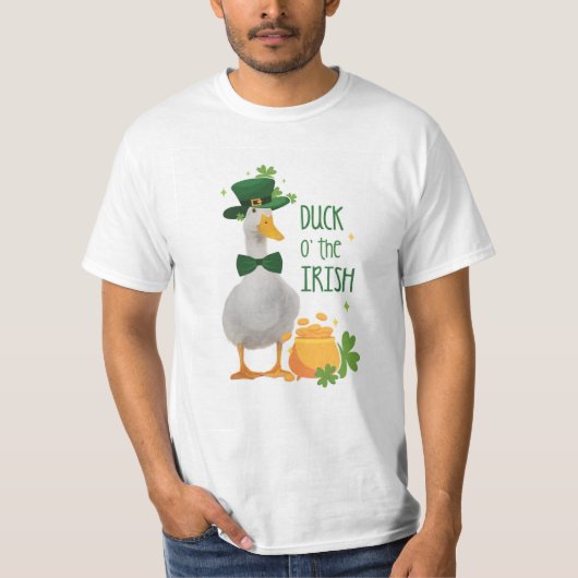 T-shirt Duck o' the Irish Lucky Duck (Devant)