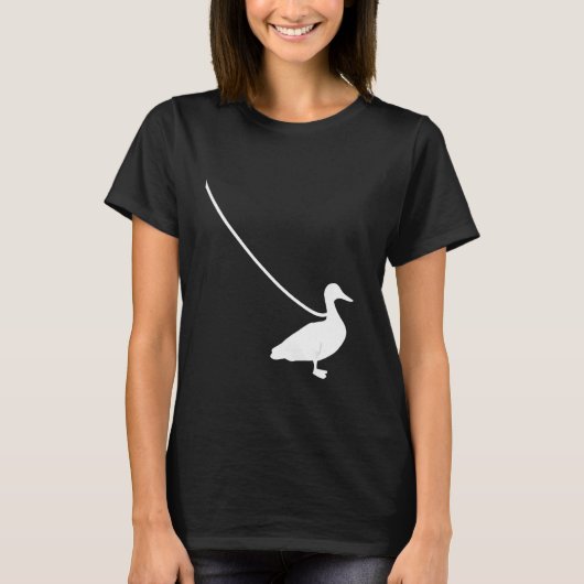 T-shirt Duck on a Leash Mallard Pet Animal Duckling Farm F (Devant)