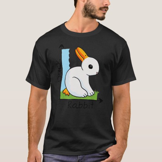 T-shirt Duck Rabbit Funny Graph Animal Chart Cute Mid-Autu (Devant)