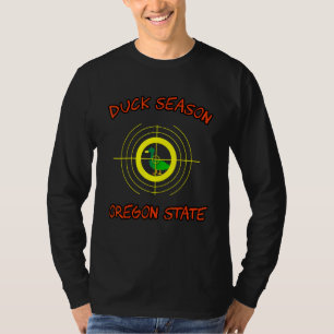 T-shirt Duck Season Oregon State College Sports Fan Game D