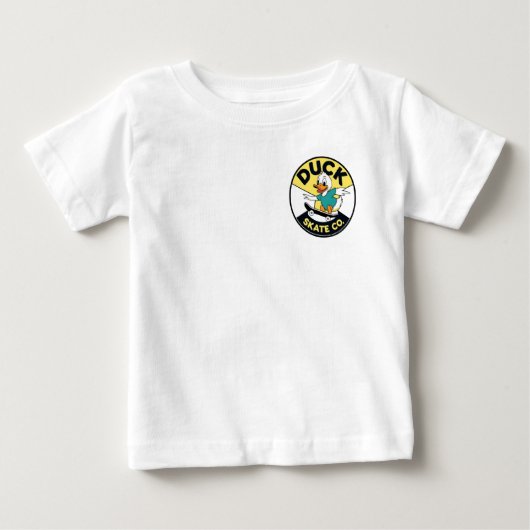 T-shirt Duck Skate Co. Carton Skateboard (Devant)