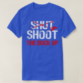 T-shirt Duck Up Funny Duck Chasse Conception pour la sauva (Design devant)