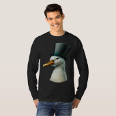 T-shirt Duck Wearing Fancy Top Hat (Devant entier)