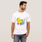 T-shirt Duck with Swim ring à Water.PNG (Devant entier)