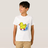 T-shirt Duck with Swim ring à Water.PNG (Devant entier)
