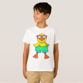 T-shirt Duck with Swim ring & Sung (Devant entier)