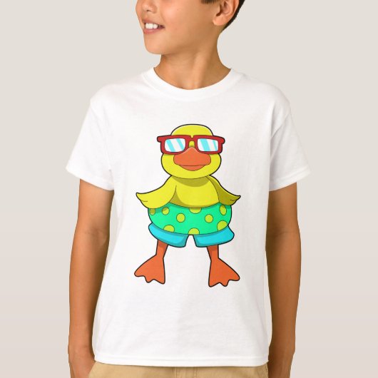 T-shirt Duck with Swim ring & Sung (Devant)