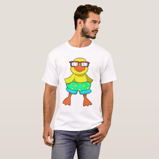 T-shirt Duck with Swim ring & Sung (Devant entier)