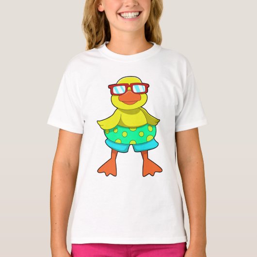 T-shirt Duck with Swim ring & Sung (Devant)
