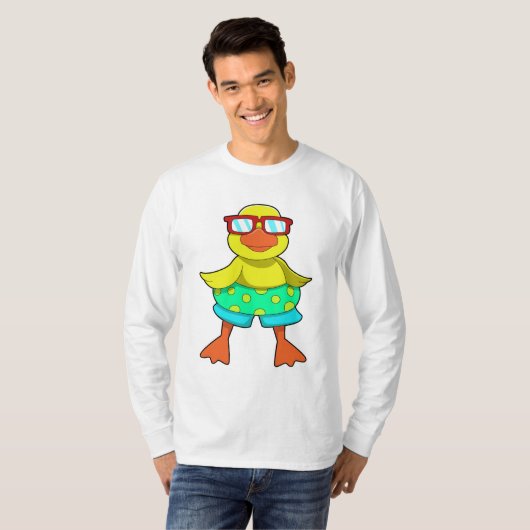 T-shirt Duck with Swim ring & Sung (Devant entier)