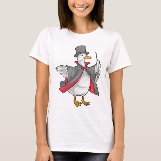 T-shirt Duck Wizard Magic wand (Devant)