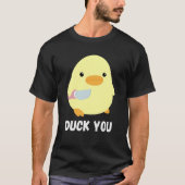 T-shirt Duck You Duck With Knife Meme Humoristique (Devant)