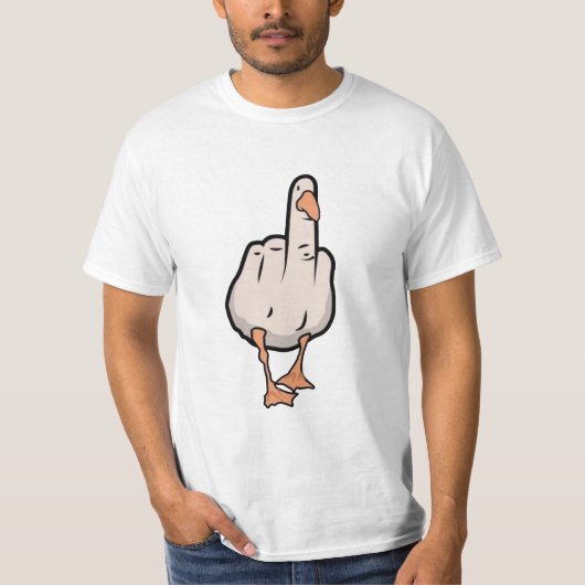 T-shirt Duck You, Middle Finger Style (Devant)