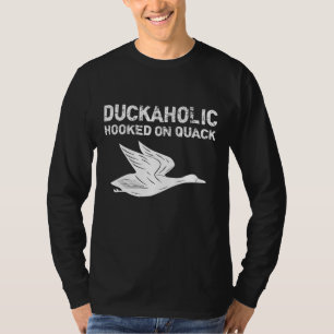 T-shirt Duckaholic Accroché sur la Fête des pères de quack