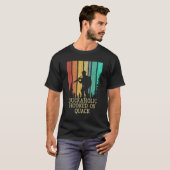 T-shirt Duckaholic Hooked Quack Chasse Cast Autour De Hunt (Devant entier)