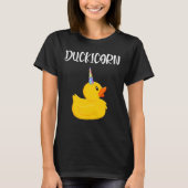 T-shirt Duckicorn Caoutchouc Canard Unicorn mignonne Canar (Devant)
