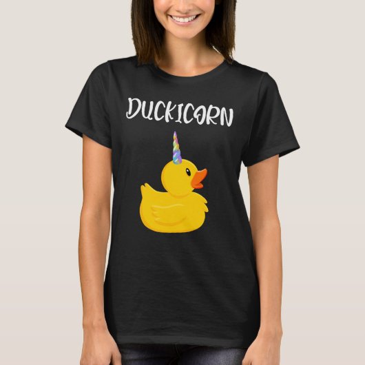 T-shirt Duckicorn Caoutchouc Canard Unicorn mignonne Canar (Devant)