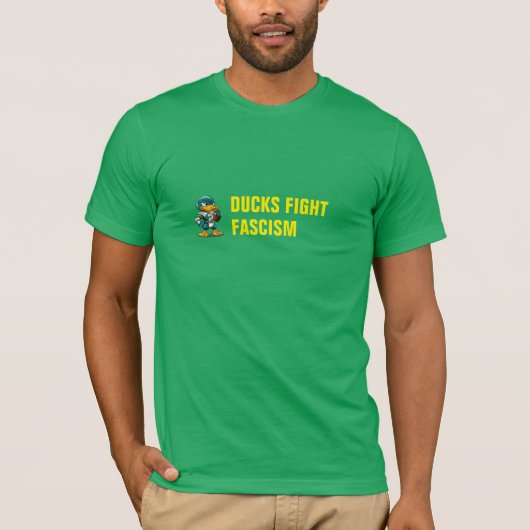 T-SHIRT DUCKS FIGHT FASCISM (Devant)