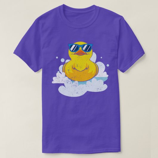 T-shirt Ducky Cool Duckling Funny Bath Toy Rubber Duck (Design devant)