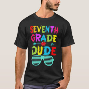 T-shirt Dude de 7e année mignonne Garçons de septième anné