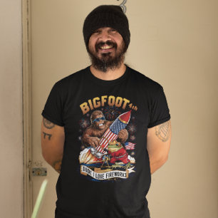 T-shirt DUDE I LOVE FIREWORKS Bigfoots