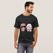 T-shirt Dudu Bear Et Bubu Panda Ayant Du Café Ensemble  ¤ (Devant entier)