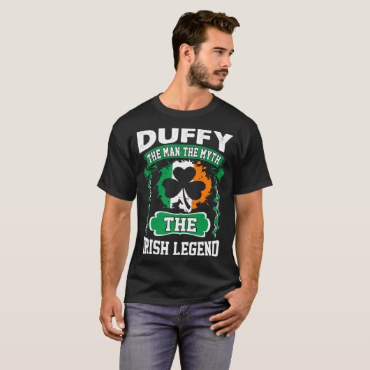 T-shirt Duffy l'homme le st patrick irlandais de légende (Devant entier)