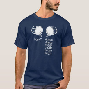 T-shirt dugga de fugga (slight le retour) (pour des