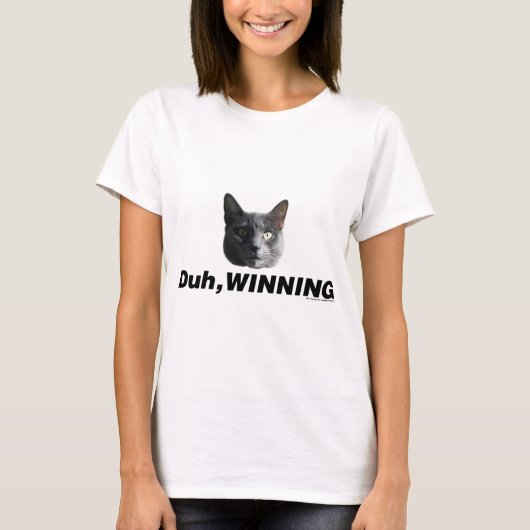 T-shirt Duh gagnant (Devant)
