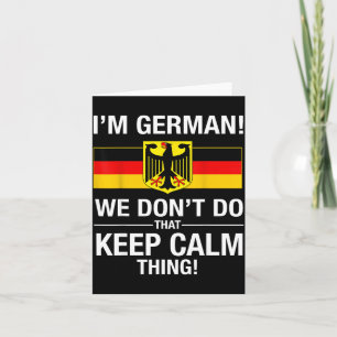 T-shirt Duits Don' Keep Calm Kaart