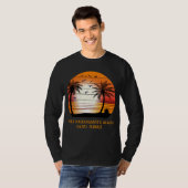 T-shirt Duke Kahanamoku Beach Oahu Hawaii Coucher de solei (Devant entier)