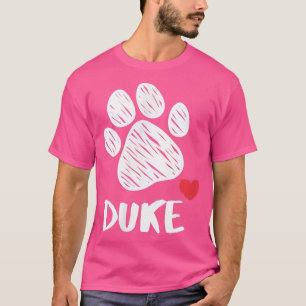 T-shirt Duke Mon Chien Duke J'aime Mon Chien Duc Chien Chi