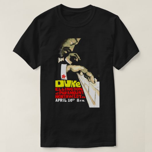 T-shirt Duke Vintage Concert Ellington (Design devant)