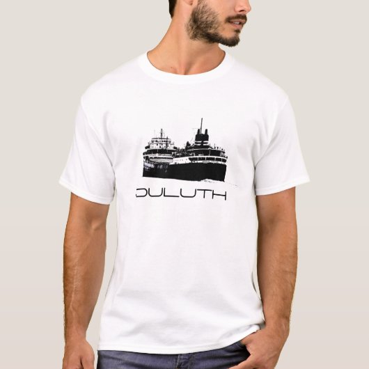 T-shirt Duluth, bateau, le lac Supérieur (Devant)