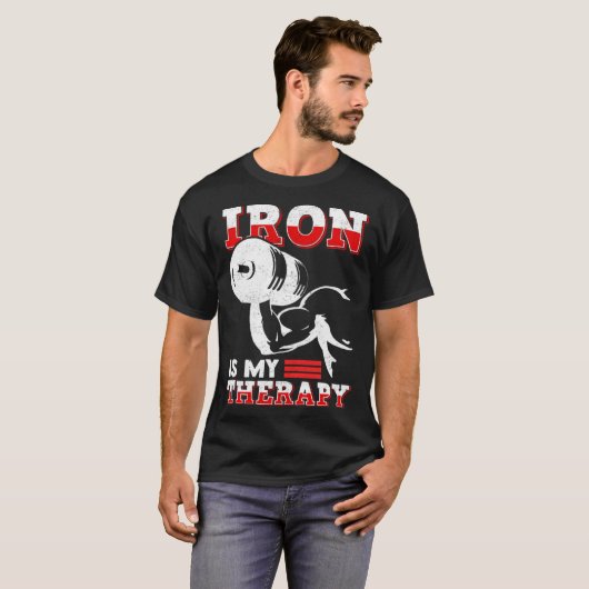 T-shirt Dumbbell Formation Fer Stemming Muscle Building We (Devant entier)