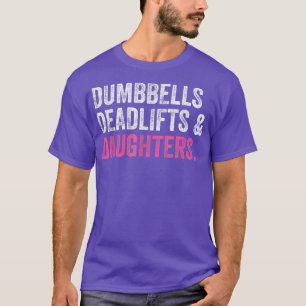 T-shirt Dumbbells Deadlifts Filles Funny Gym Workout Fa