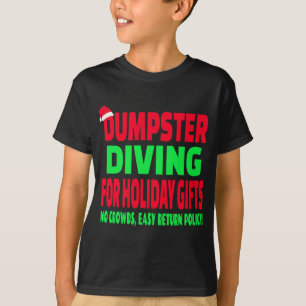 T-shirt Dumpster Diving Noël Santa Hat