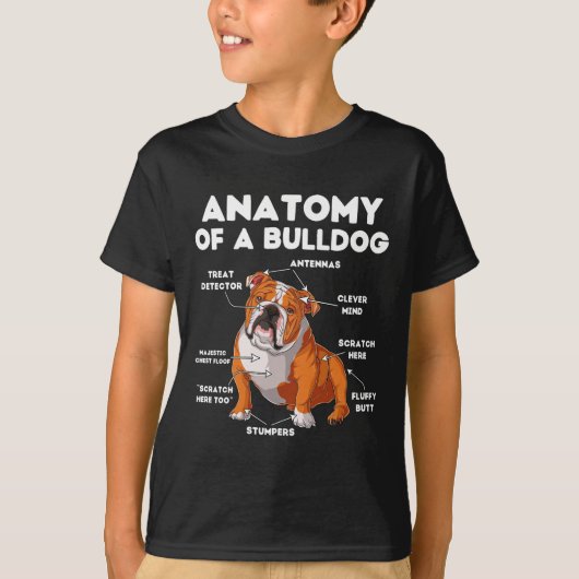 T-shirt D'Un Bulldog (Devant)