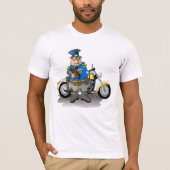 T-Shirt D'Un Policier Écrivant Un Billet Pour Homm (Devant)