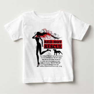 T-shirt d'un rouge ardent de bébé de délivrance -