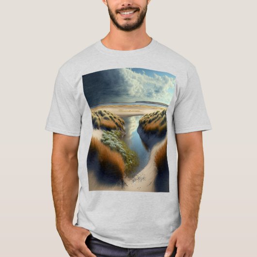 T-shirt Dunes côtières néerlandaises (Devant)