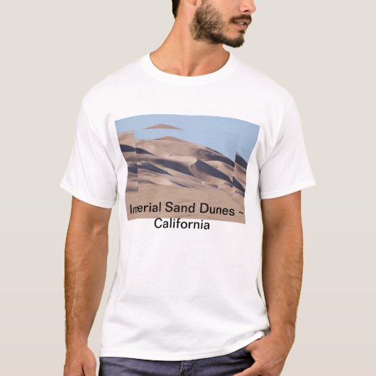 T-shirt Dunes de sable impériales la Californie (Devant)