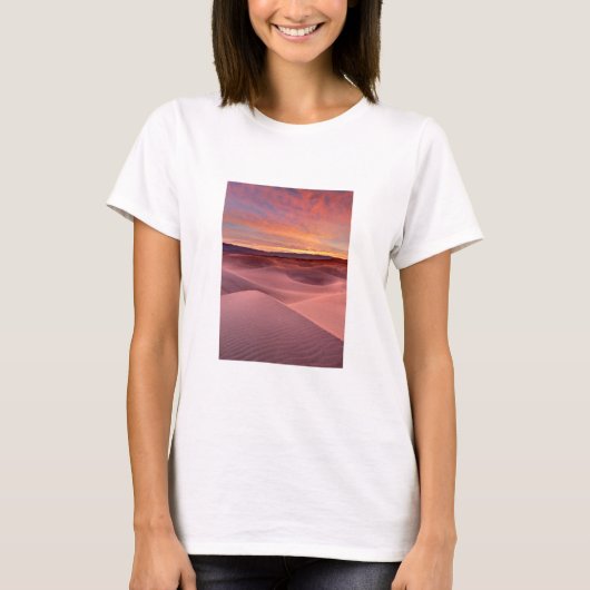 T-shirt Dunes de sable rose, Death Valley, CA (Devant)