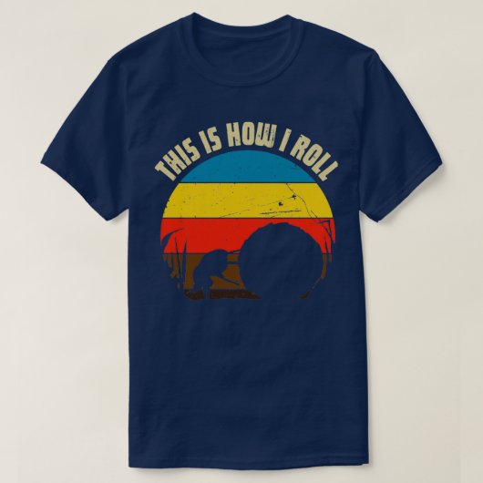 T-shirt Dung beetle rolling dung ball for beetle amp insec (Design devant)