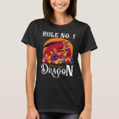 T-shirt Dungeon Dice Shirt Never Trust A Dragon RPG Gamers (Devant)