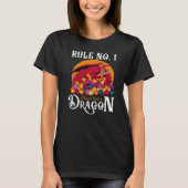 T-shirt Dungeon Dice Shirt Never Trust A Dragon RPG Gamers (Devant)
