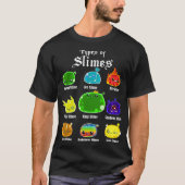 T-shirt Dungeon Game Dragons Master Slime King RPG (Devant)