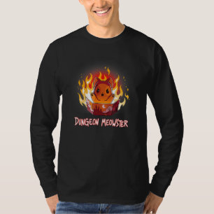 T-shirt Dungeon Meowster Chat DM Rôle Joueur RPG Tablet
